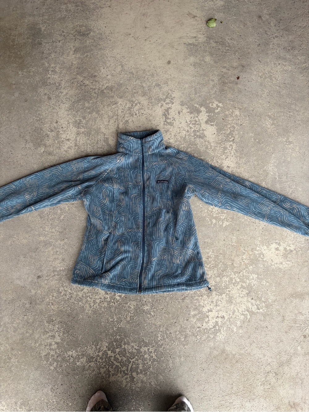 Columbia Women’s Blue Patterned Fleece Jacket